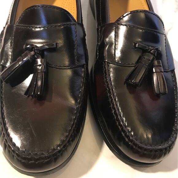 Cole Haan Mens Pinch Tassel Leather Loafers 12 Burgundy main image 9